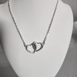 Elegant Silver Heart Necklace